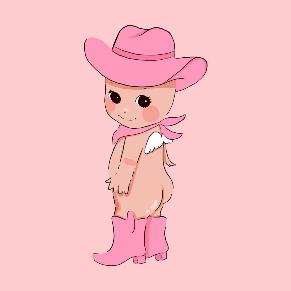 Pink Western inspired Cowboy