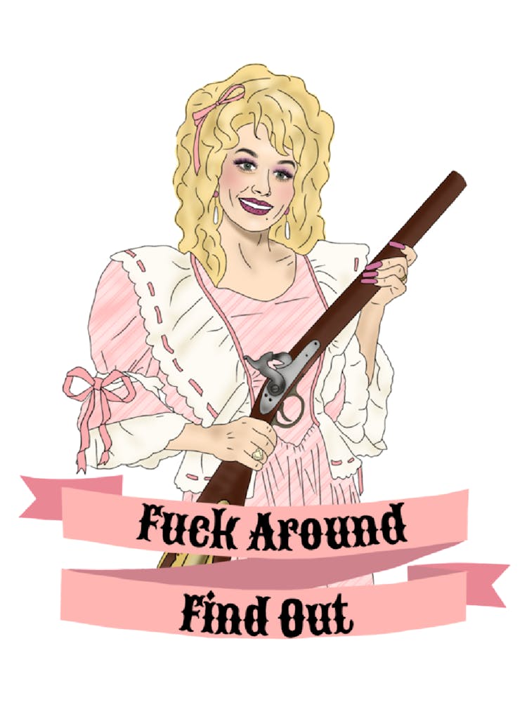 Dolly Parton F Around And Find Out Sticker 3