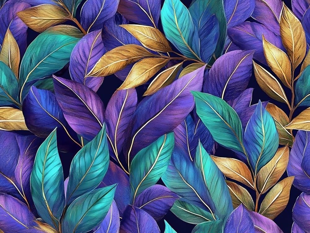 Seamless Pattern With Leaves