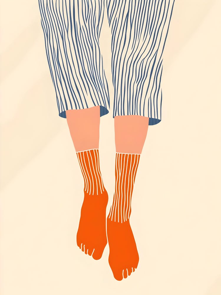 Illustration Of A Woman'S Feet