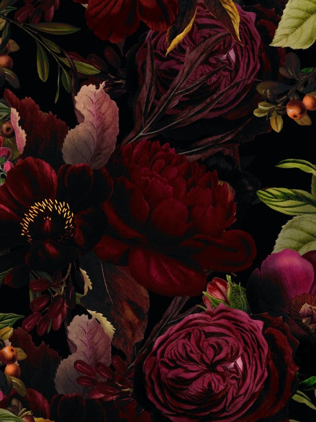 Dark Vintage Rose Garden