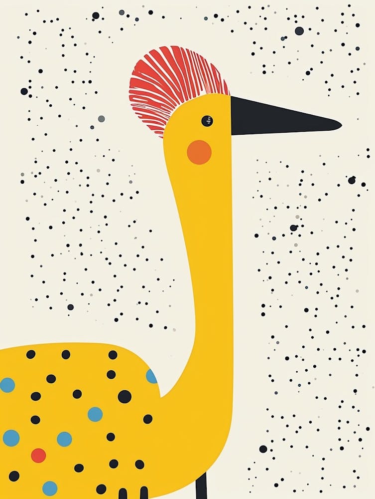 Yellow Ostrich 3