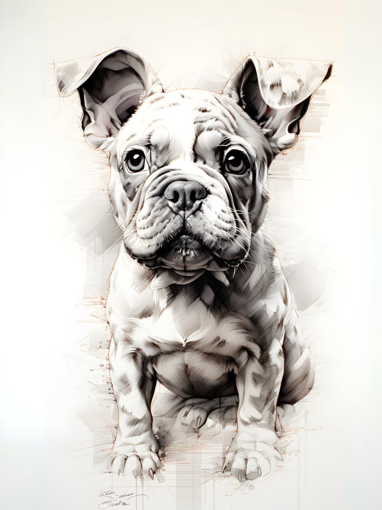 Contemporary of Bulldog in Oil