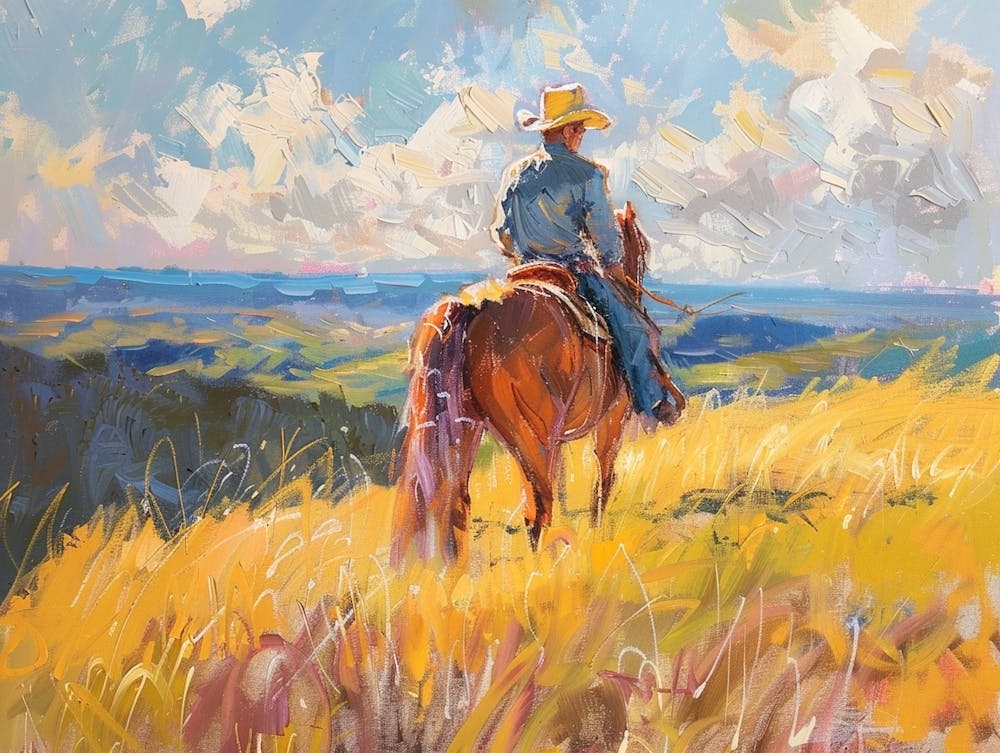 Cowboy In Texas Hill Country 1