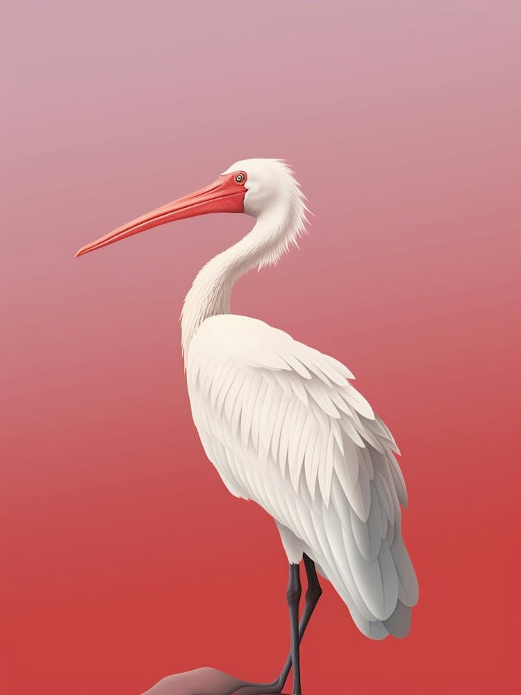 Minimalist Pelican 3 Illustration