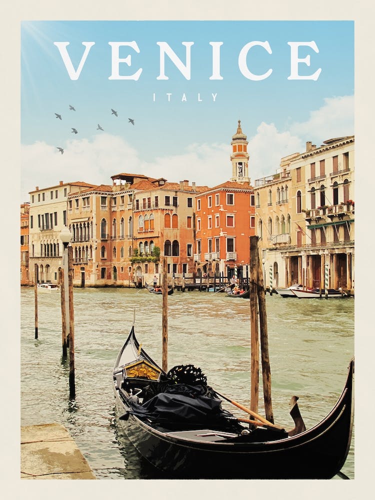 Venise Italie Affiche De Voyage 2