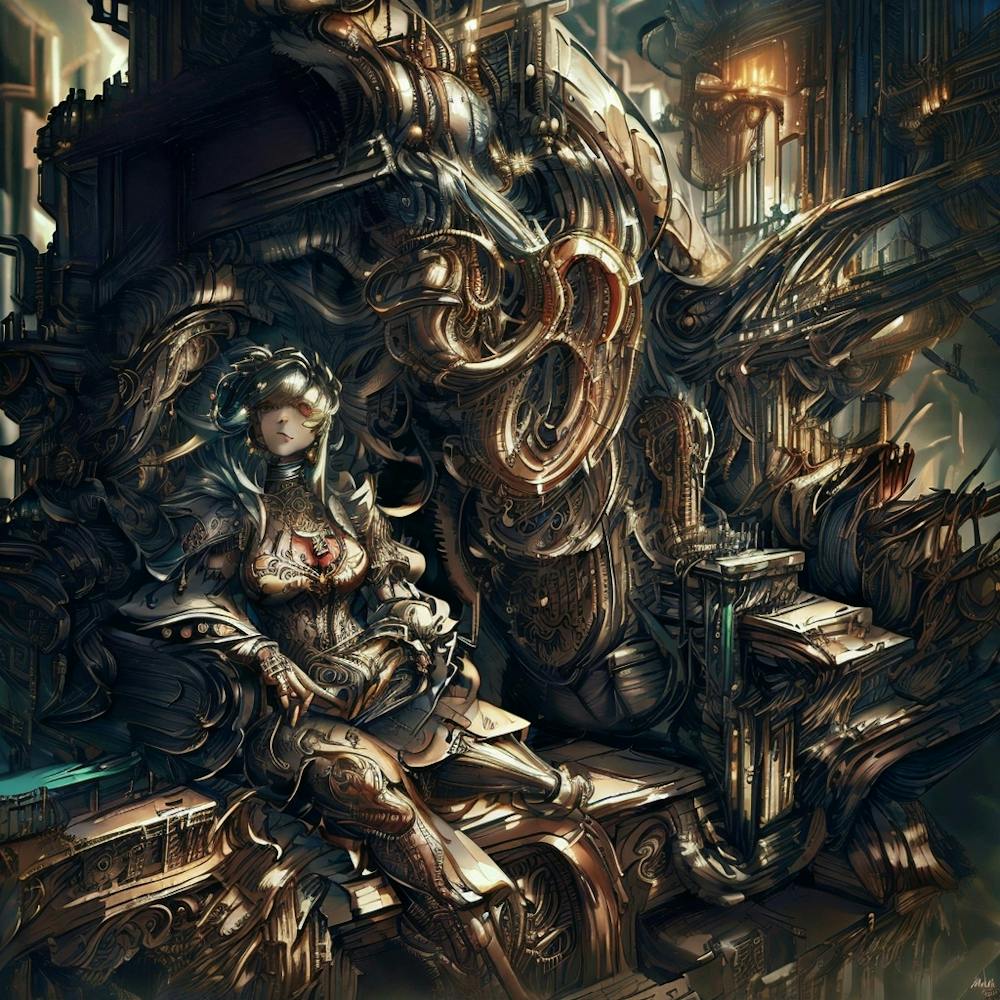 A Mysterious Cyberpunk Universe A Virtual Art