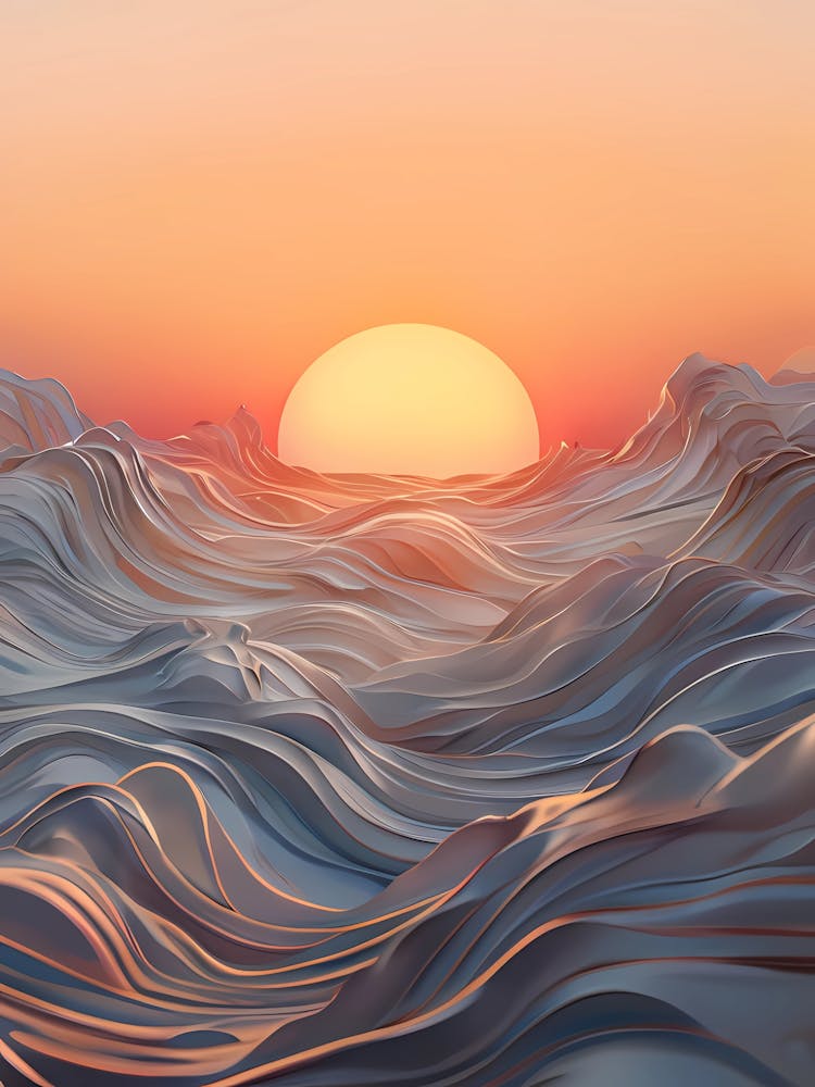 Sunset Over The Ocean 32