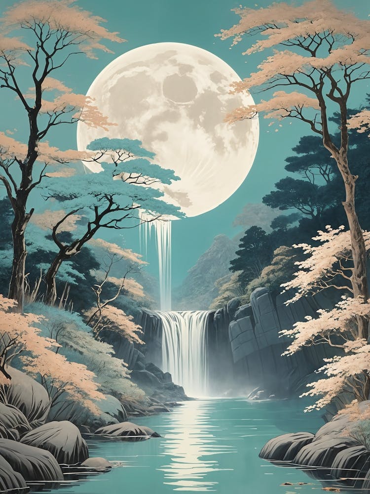 Full Moon Waterfall