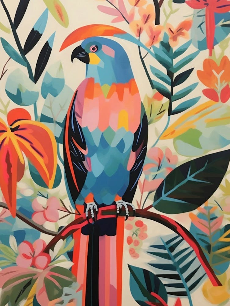 Colourful Scandi Bird Parrot 3