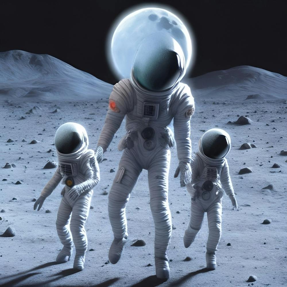 Außerirdische leben auf dem Mond Cjdgrxkk Hochskaliert