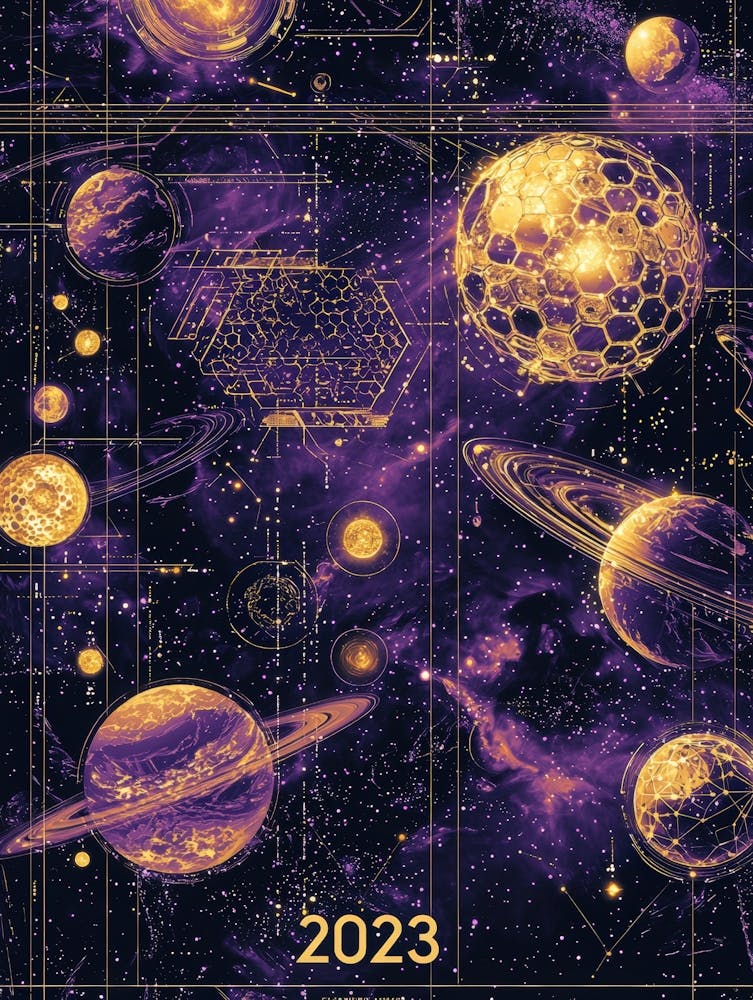 Aihrgdesign Affiche de Science Céleste présentant des nouveautés cosmiques 6