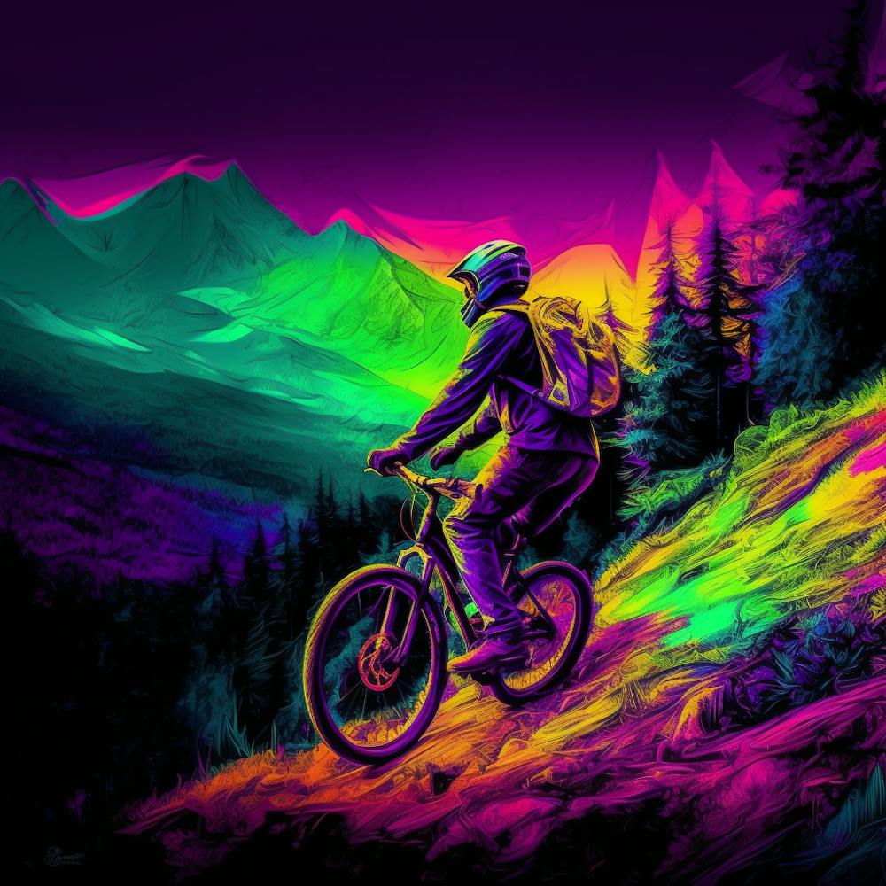 Rainbow Mountain Biker