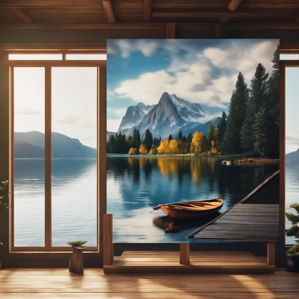 Lake View Canvas Wall Art