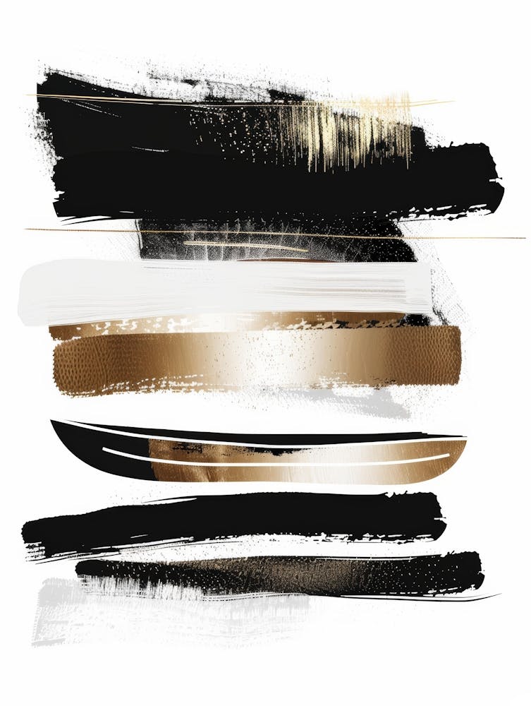 Abstract Brushstrokes Canvas Print 3
