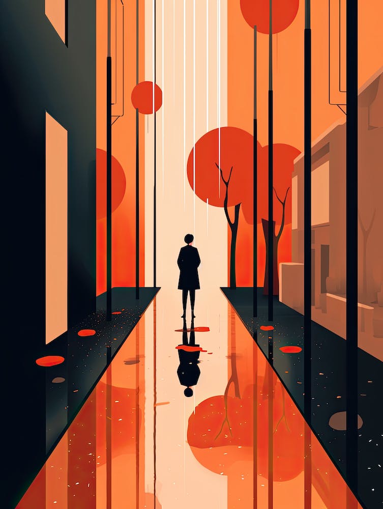 City In The Rain, minimalism