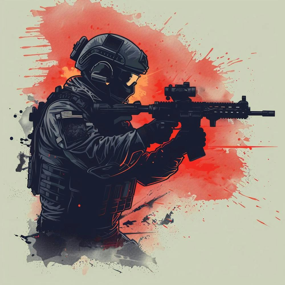 Soldier With Rifle