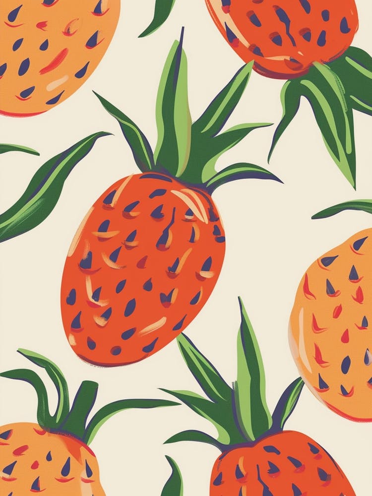 Pineapple Pattern Illustration 2