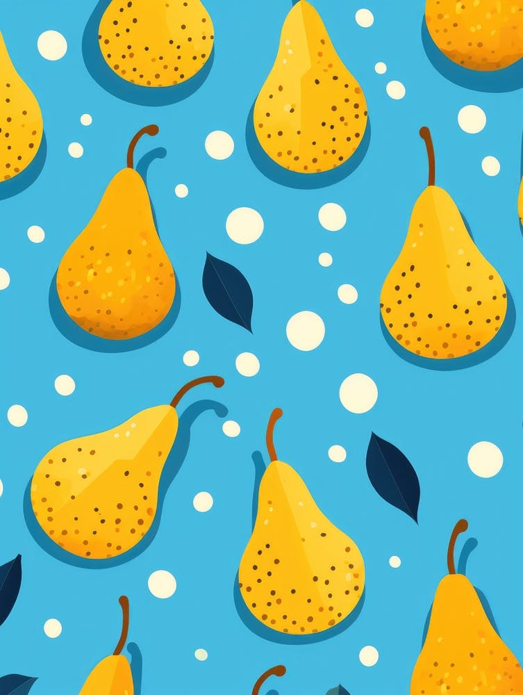 Seamless Pattern With Pears