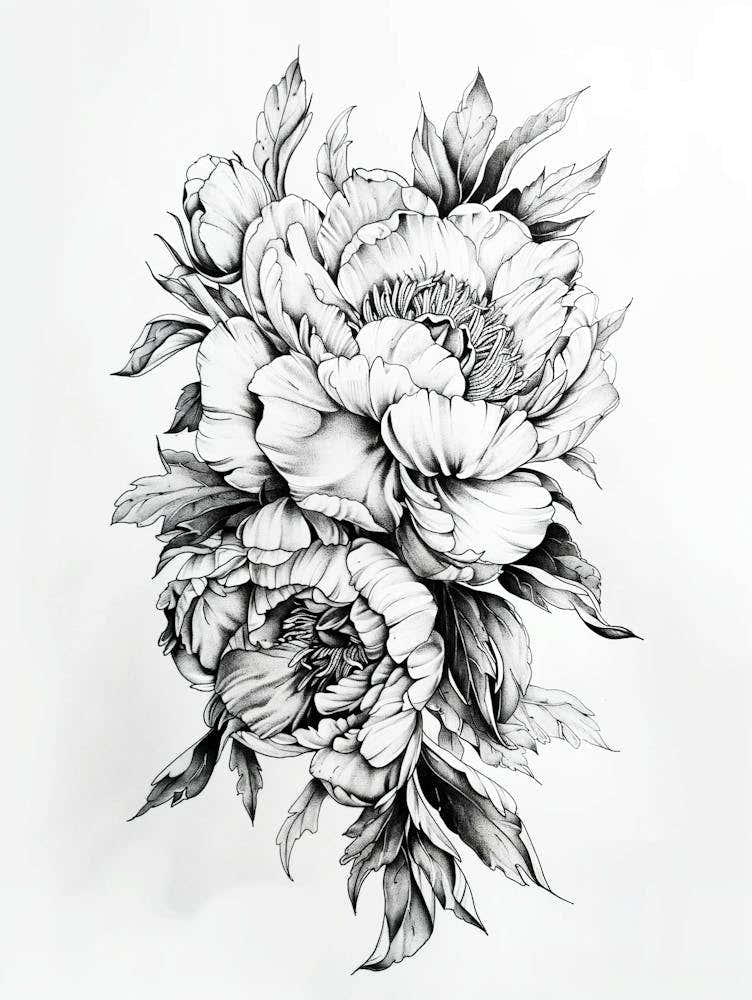 Peony Tattoo