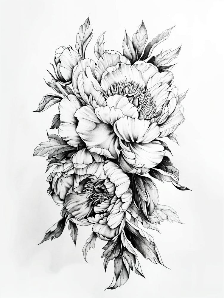Peony Tattoo