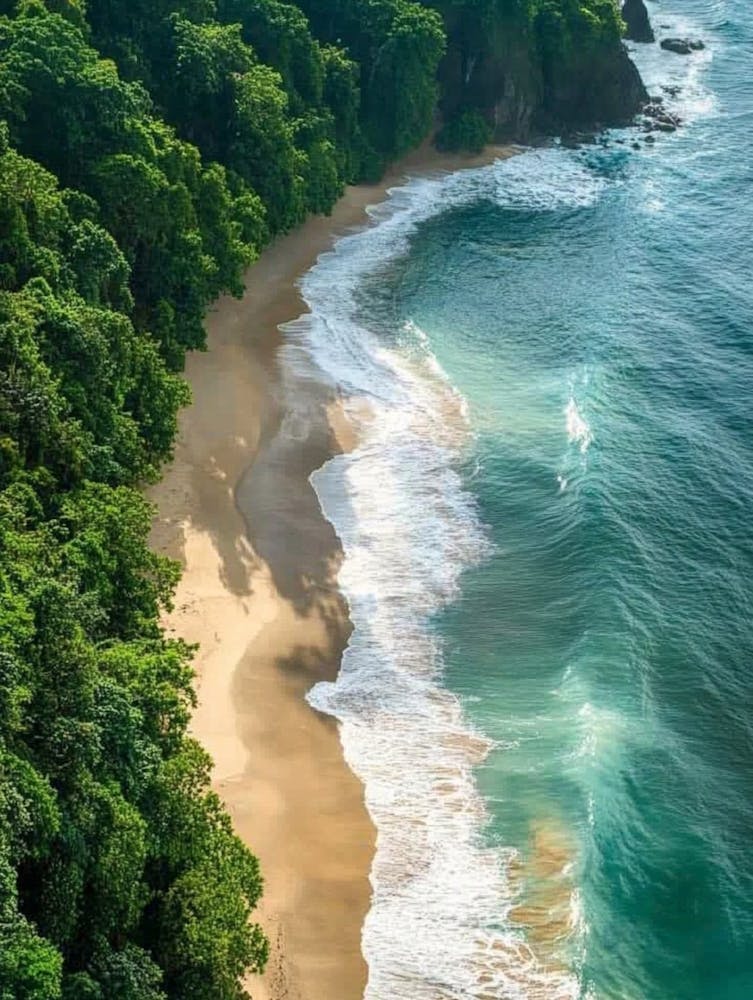 Tropical Beach In Costa Rica