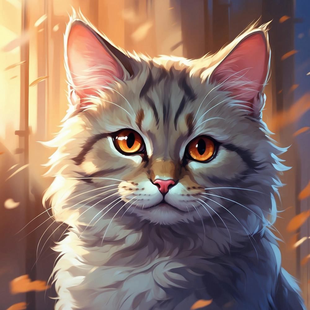 Cat With Orange Eyes