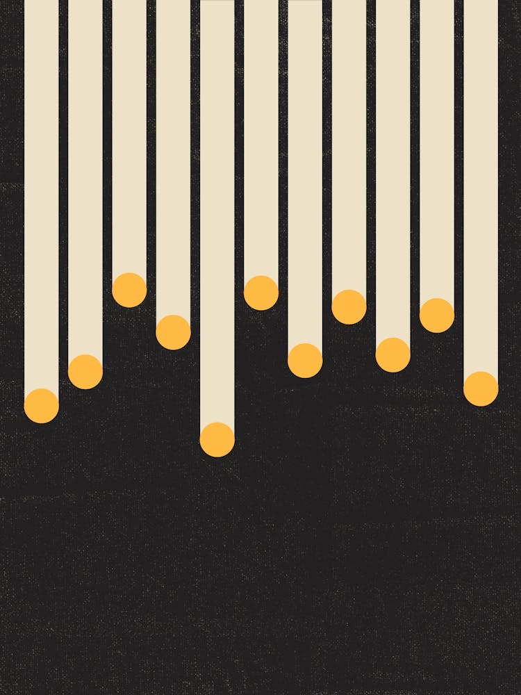 Dripping Abstract On Black