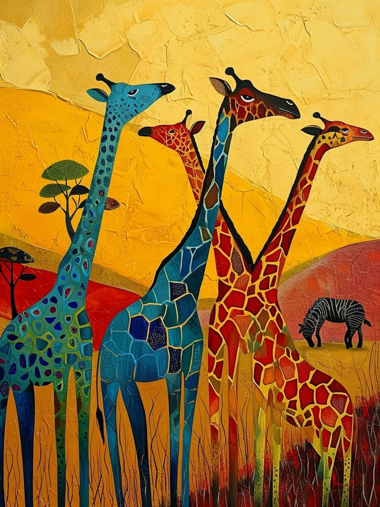 Abstract Geometric Giraffes 2