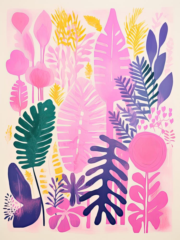 Colourful Botanical Risograph Style 34