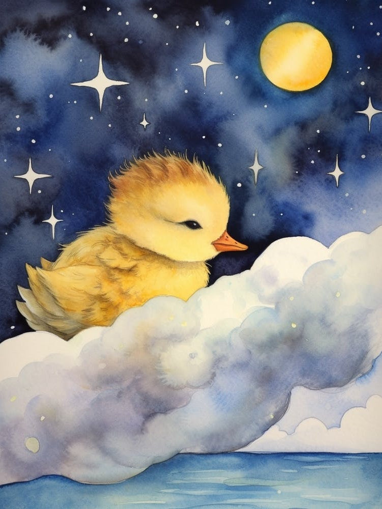 Baby Duckling 1 Sleeping In The Clouds