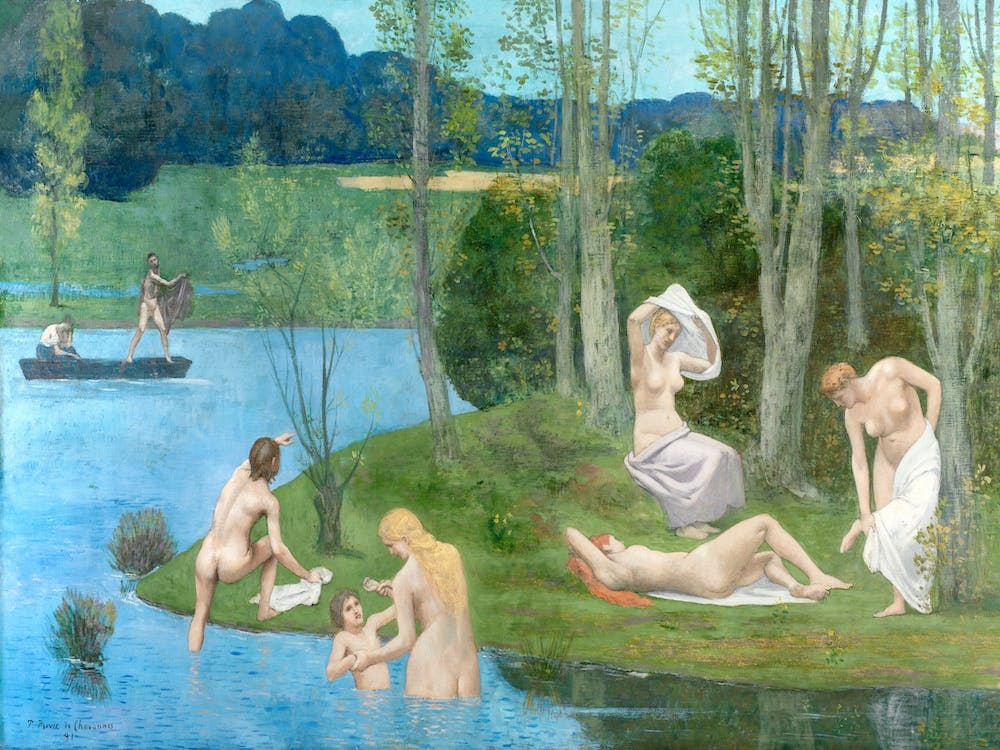 Naked Women, Summer, Pierre Puvis De Chavannes