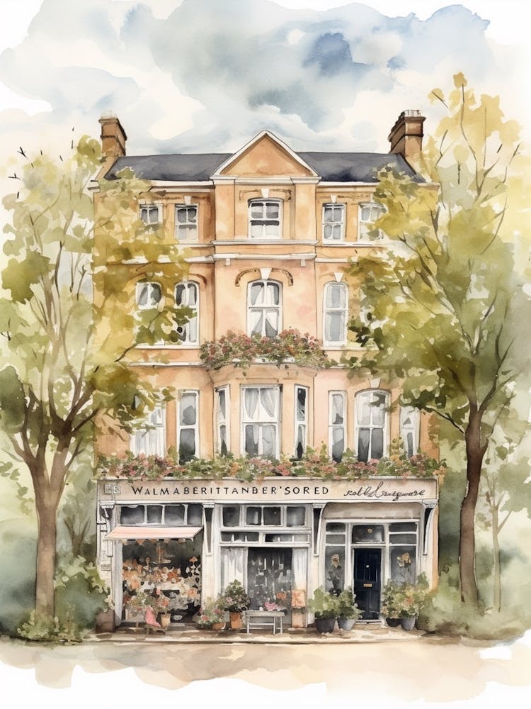 Quartier de Wanstead London, Aquarelle 2