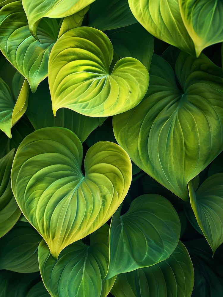Green Leaves Of Hosta