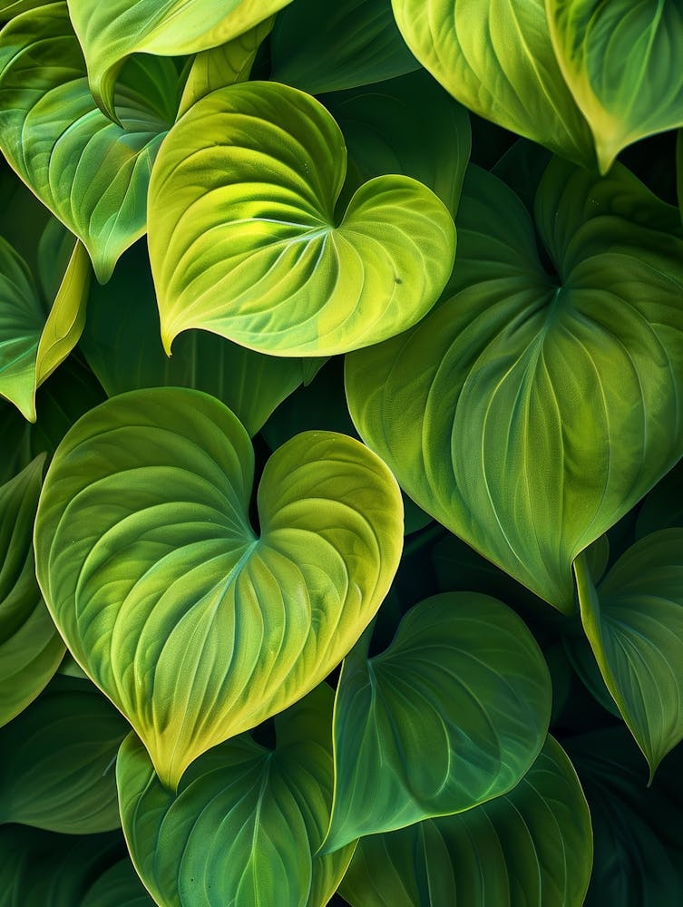 Green Leaves Of Hosta