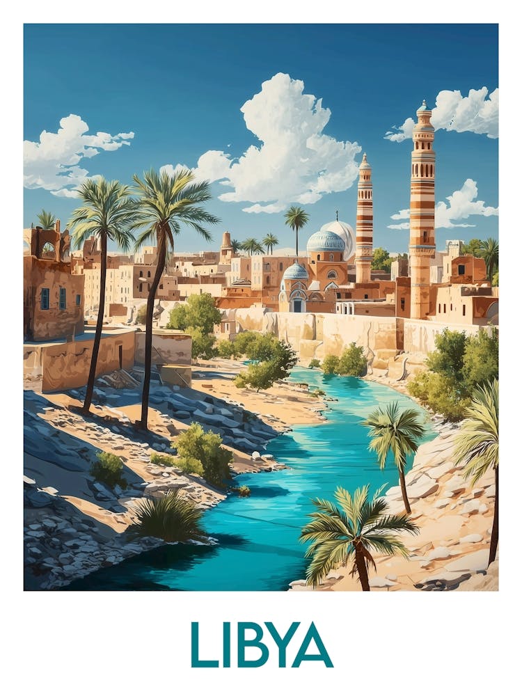 Affiche de voyage Libya 1
