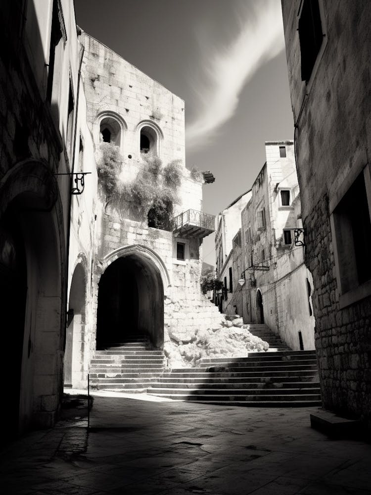 Split, Croatie, Photographie Analogique Noir et Blanc Méditerranéenne 4