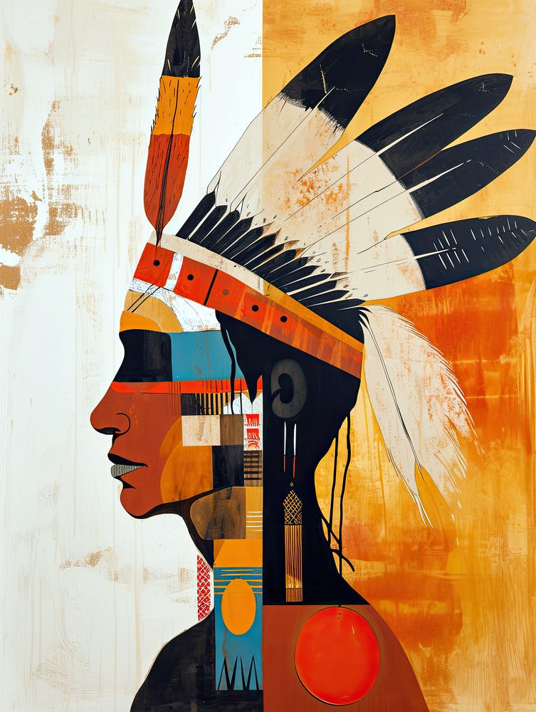 Mohawk Mystique; A Minimalist Vision ! Native American Art