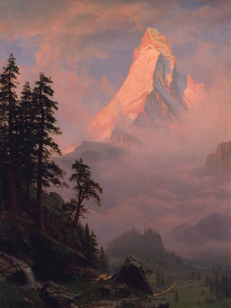 Sunrise On The Matterhorn, Albert Bierstad