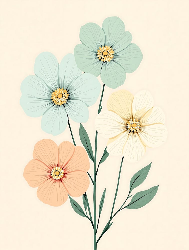 Earthy Botanical Artwork for a Cozy Boho Home