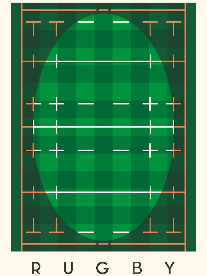 Rugby Minimalist Illustration