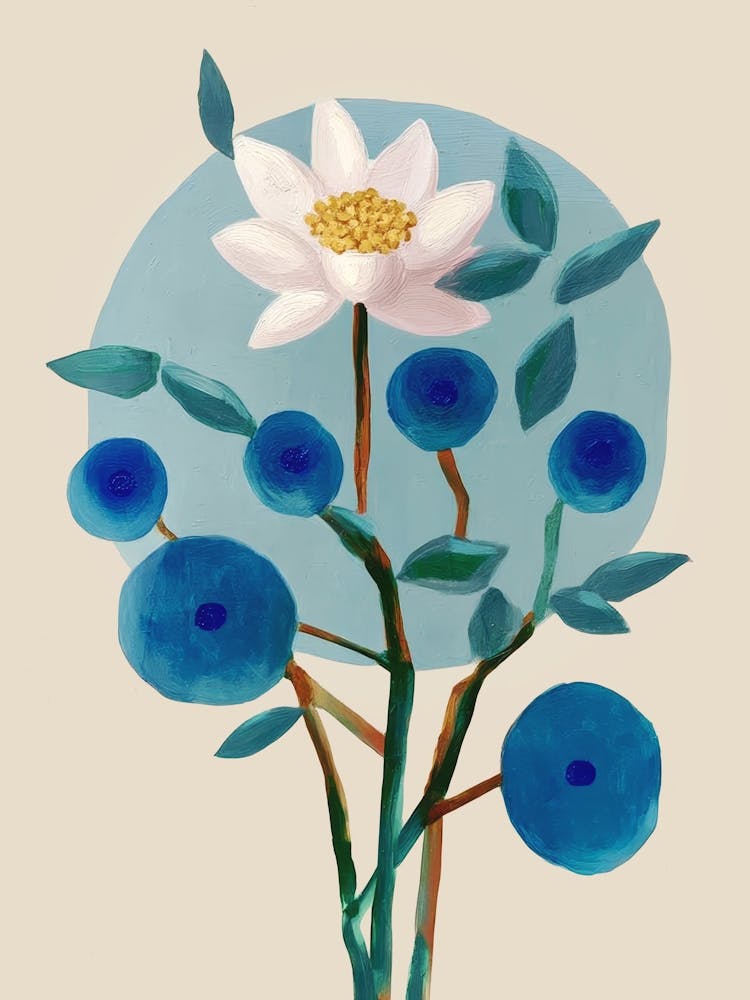 Stylized Lotus Flower Art