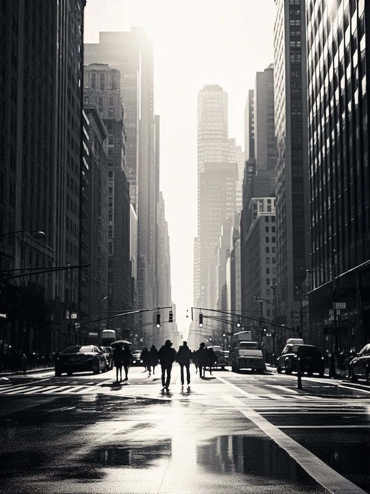 New York City Black And White Analogue Photograph 3
