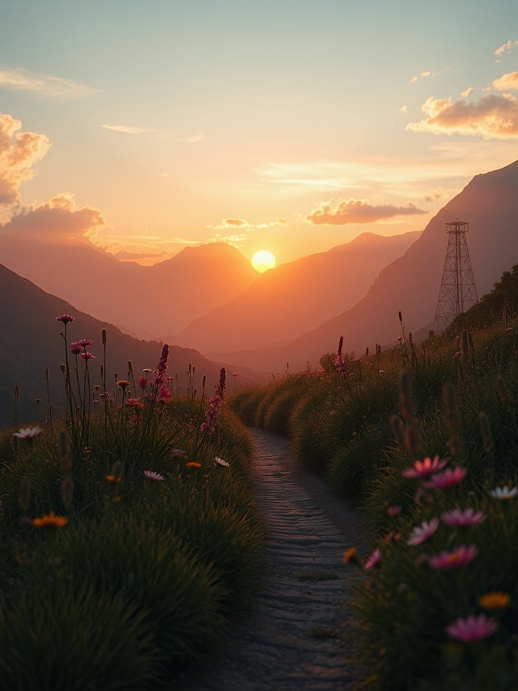 Sunset In The Mountains 43