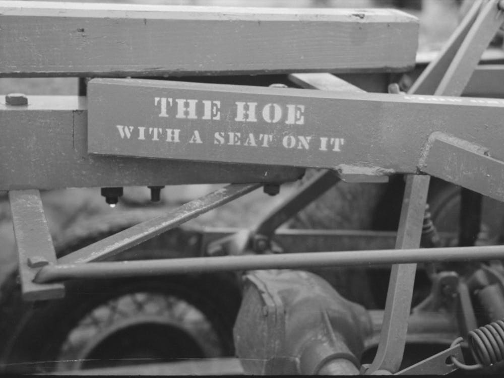 Stencil On Dixie Cotton Chopper, Delhi, Louisiana By Russell Lee