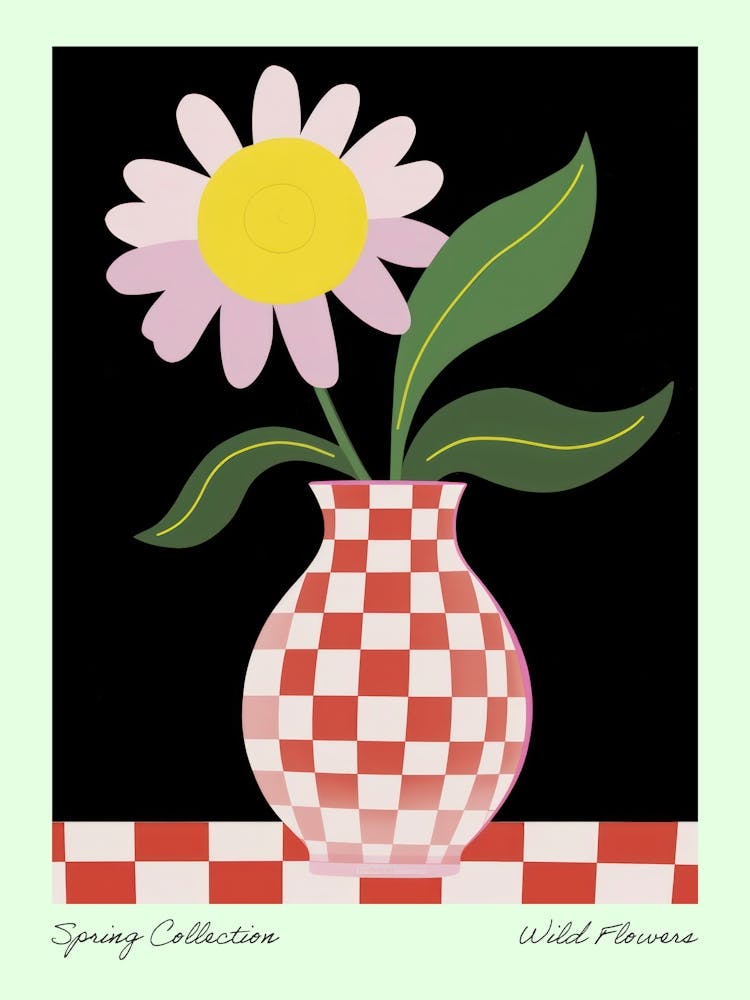 Spring Collection Wild Flowers Dark Tones In Vase 1