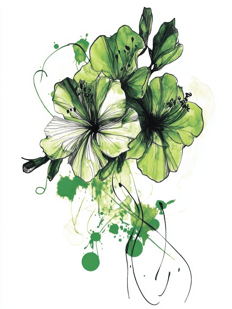 Green Hibiscus
