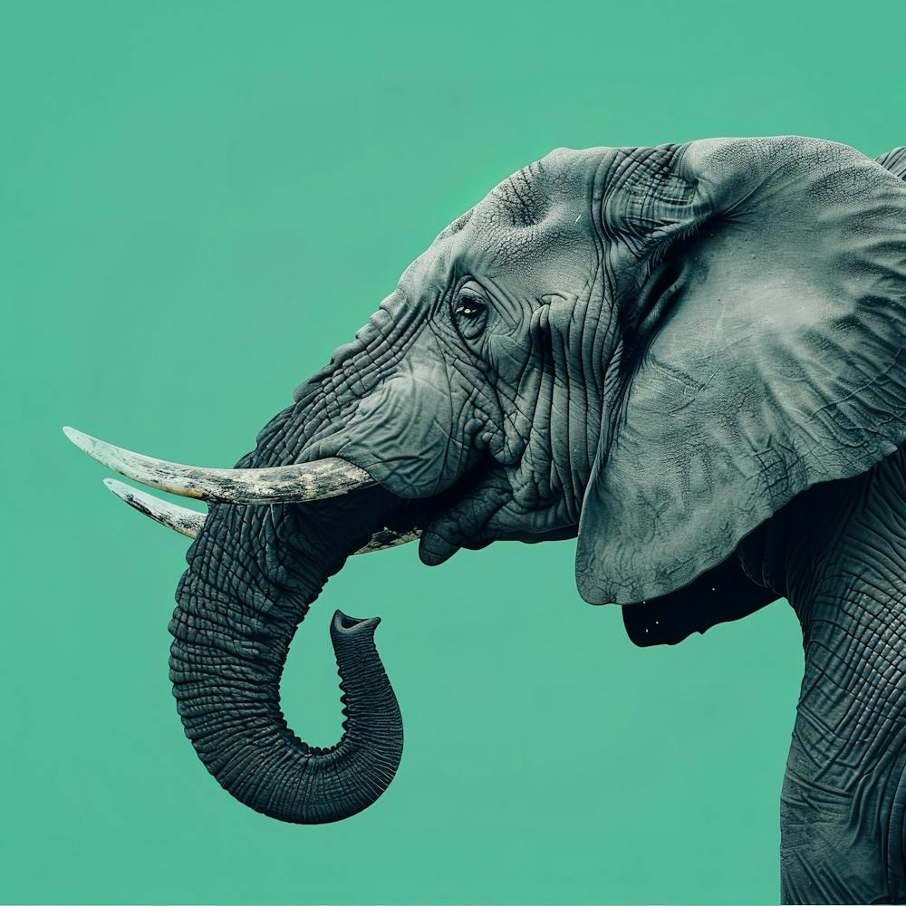 Animal Elephant In The Green Room