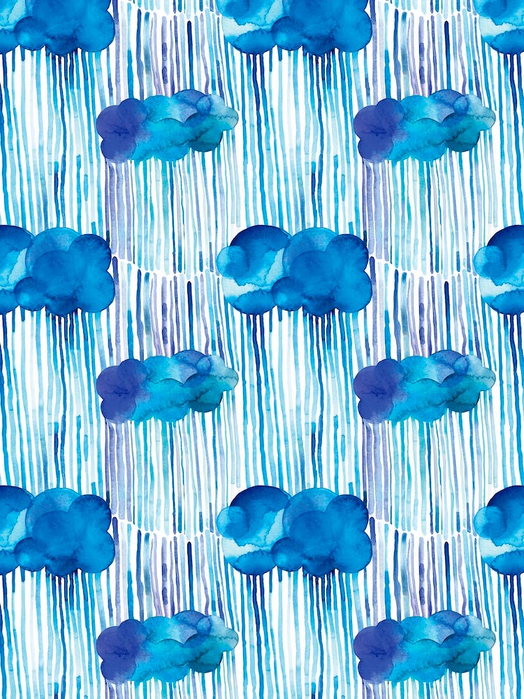 Raining Clouds Blue