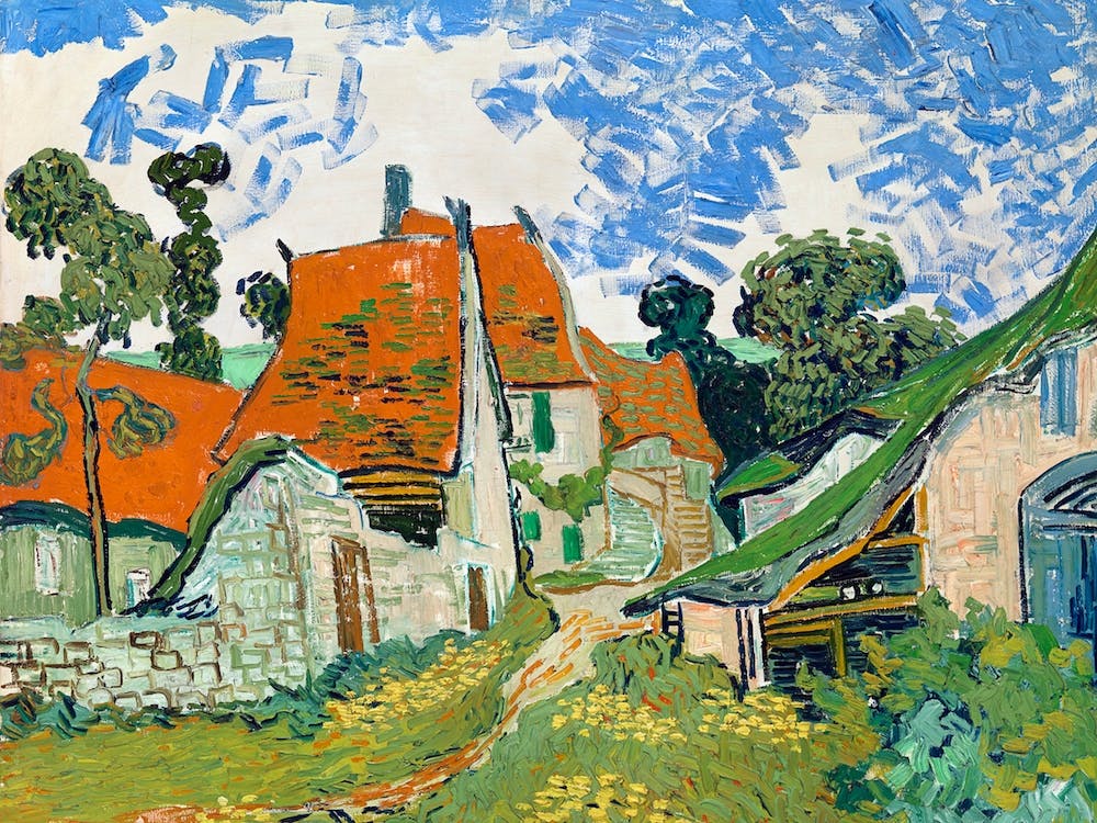 Street In Auvers Sur Oise, Van Gogh